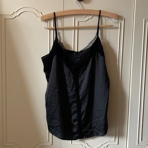 Silky Velour Black Cami